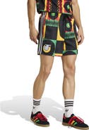 adidas Men's adidas Yellow Jamaica National Team Originals Shorts