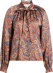 LOVE THE LABEL Arden Tie Neck Blouse