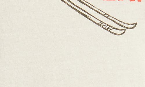 Daydreamer Ski Ya Later Headliner Cotton Graphic T-shirt In White