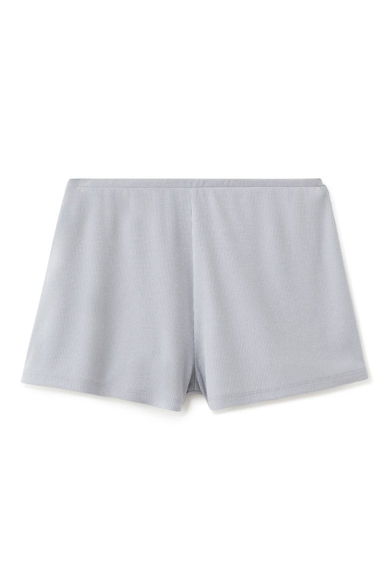 Textured Pajama Shorts, Alternate, color, GREY