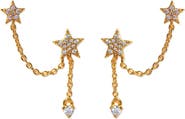 Girls Crew Stellar Connection Double Piercing Drop Earrings