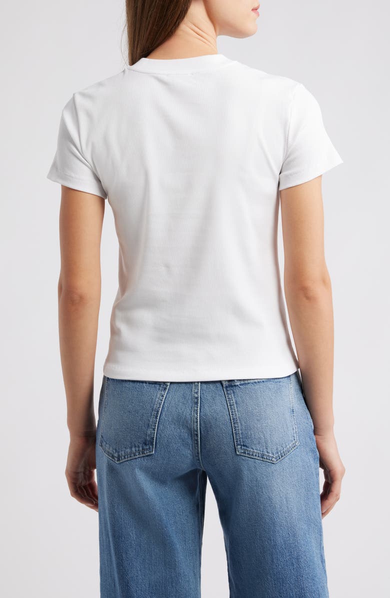 Mavi Jeans Slim Fit Stretch Cotton T-Shirt, Alternate, color, White