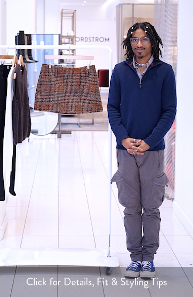 Kyleigh Wool Blend Tweed Miniskirt, sales video thumbnail