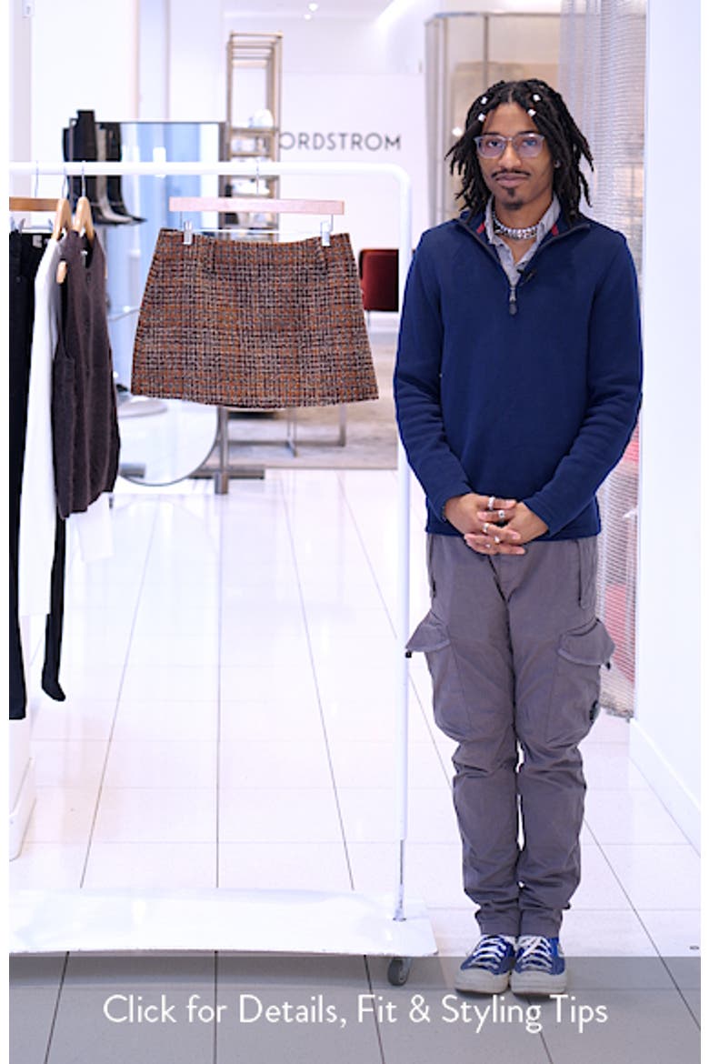 Kyleigh Wool Blend Tweed Miniskirt video