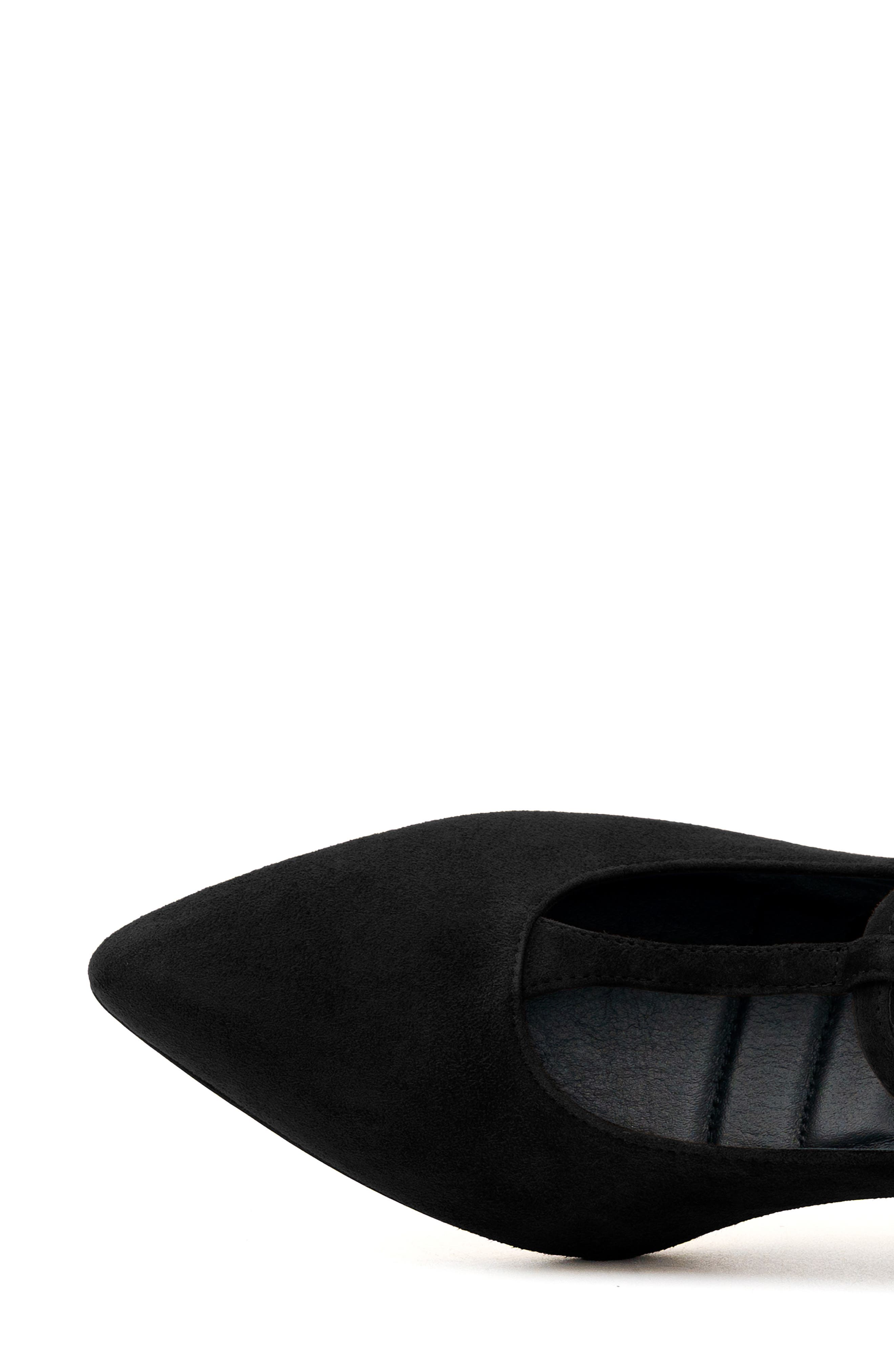 Acciaio Leather T-Strap Pump, Alternate, color, BLACK