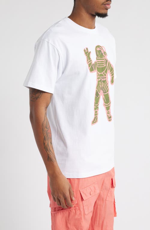 Billionaire Boys Club Astronaut Diamond Dollar Cotton Graphic T-shirt In White
