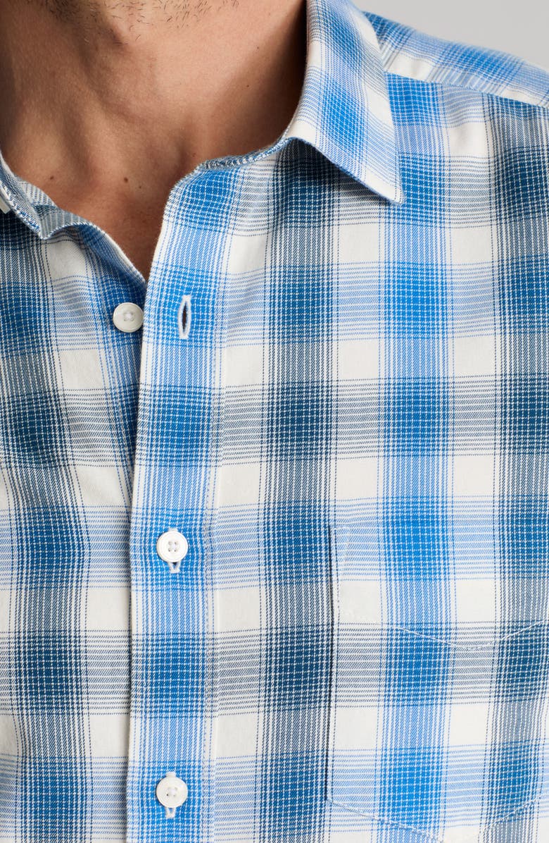 UNTUCKit Bauer Ombré Check Flannel Button-Up Shirt, Alternate, color, 