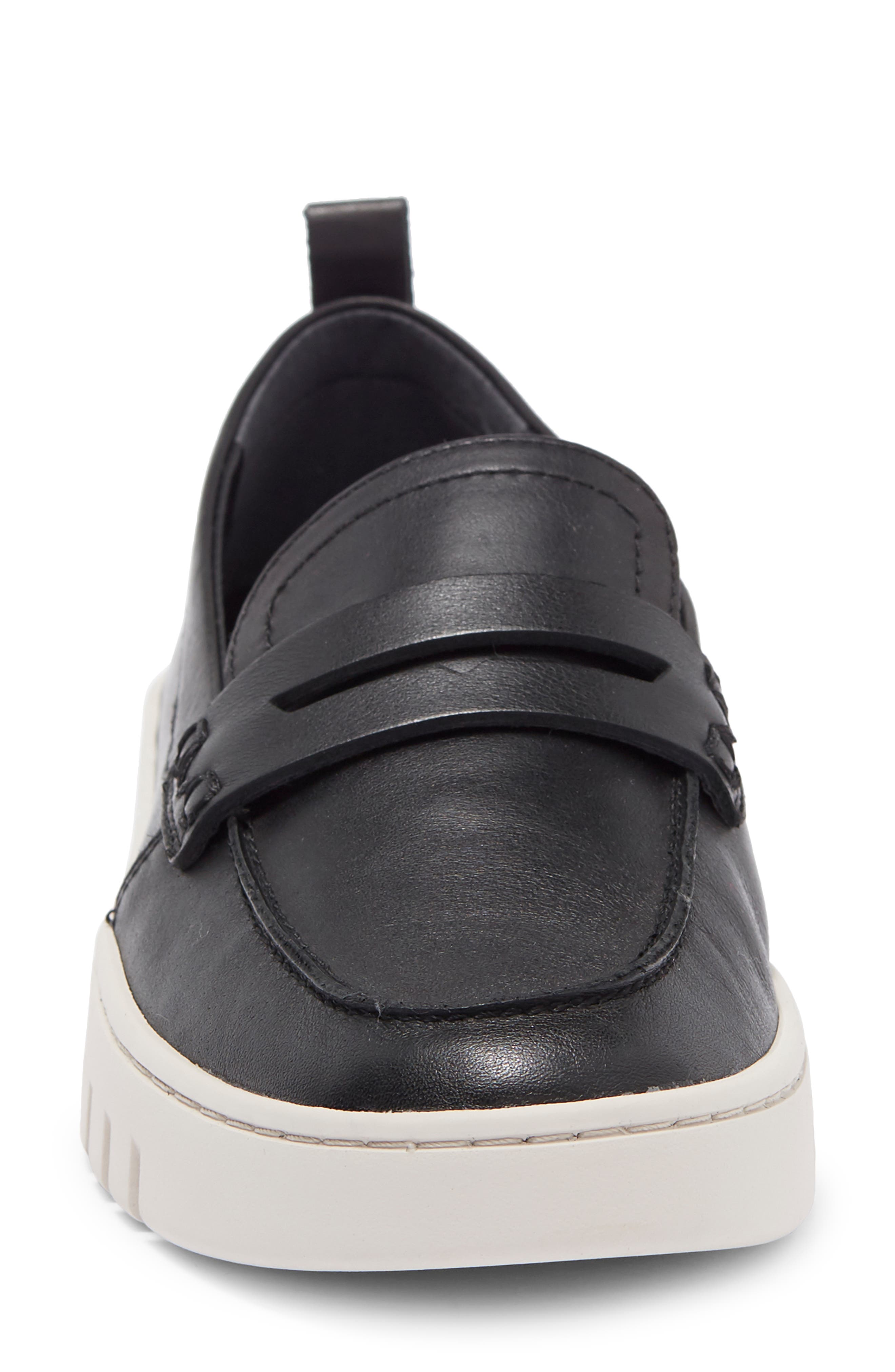 Vionic Uptown Hybrid Penny Loafer, Alternate, color, Black Leather