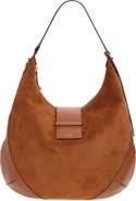 Jimmy Choo Bar Medium Leather Hobo Shoulder Bag