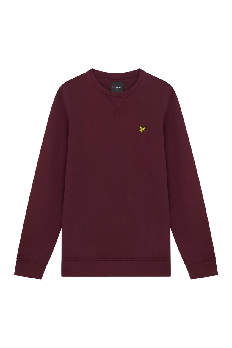 Crew Neck Sweater, Alternate, color, Burgundy