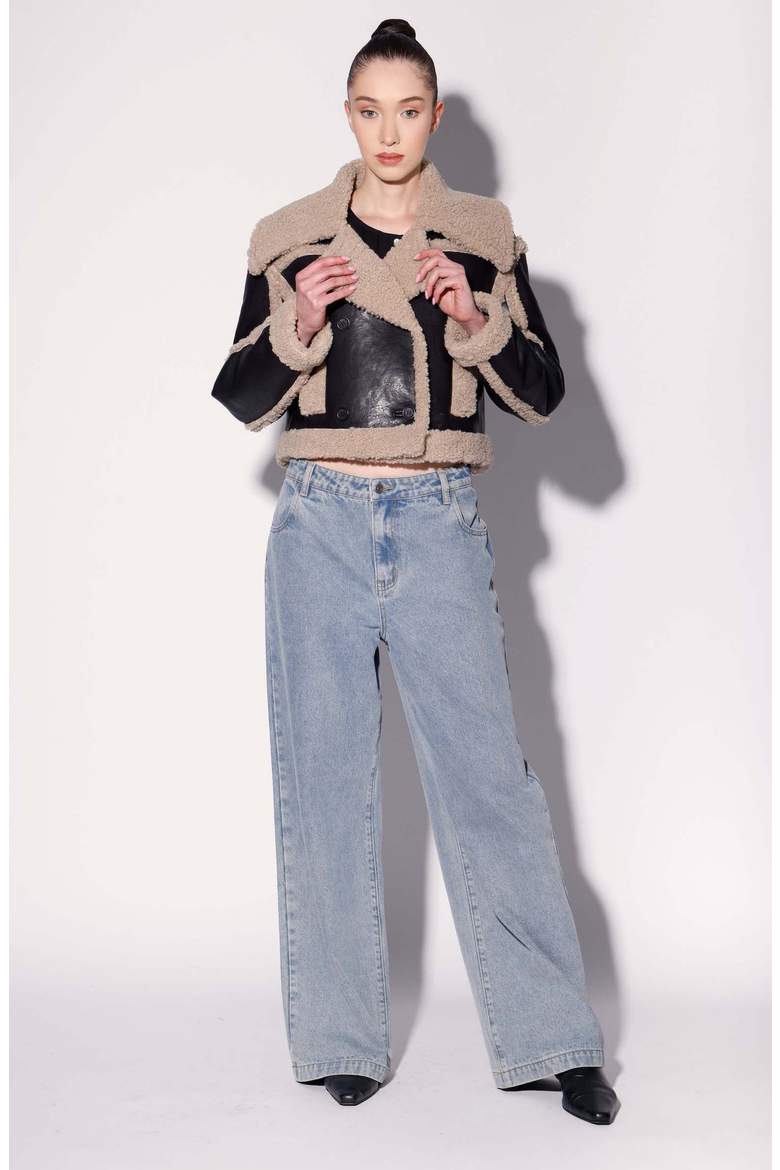 Helena Jacket, Alternate, color, Black / Beige