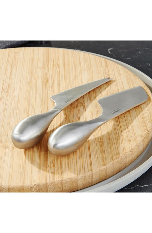 Berghoff Aaron Probyn 2-piece Cheese Knife Set In Silver