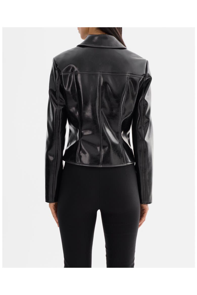 Joyce | Faux Leather Jacket, Alternate, color, Black