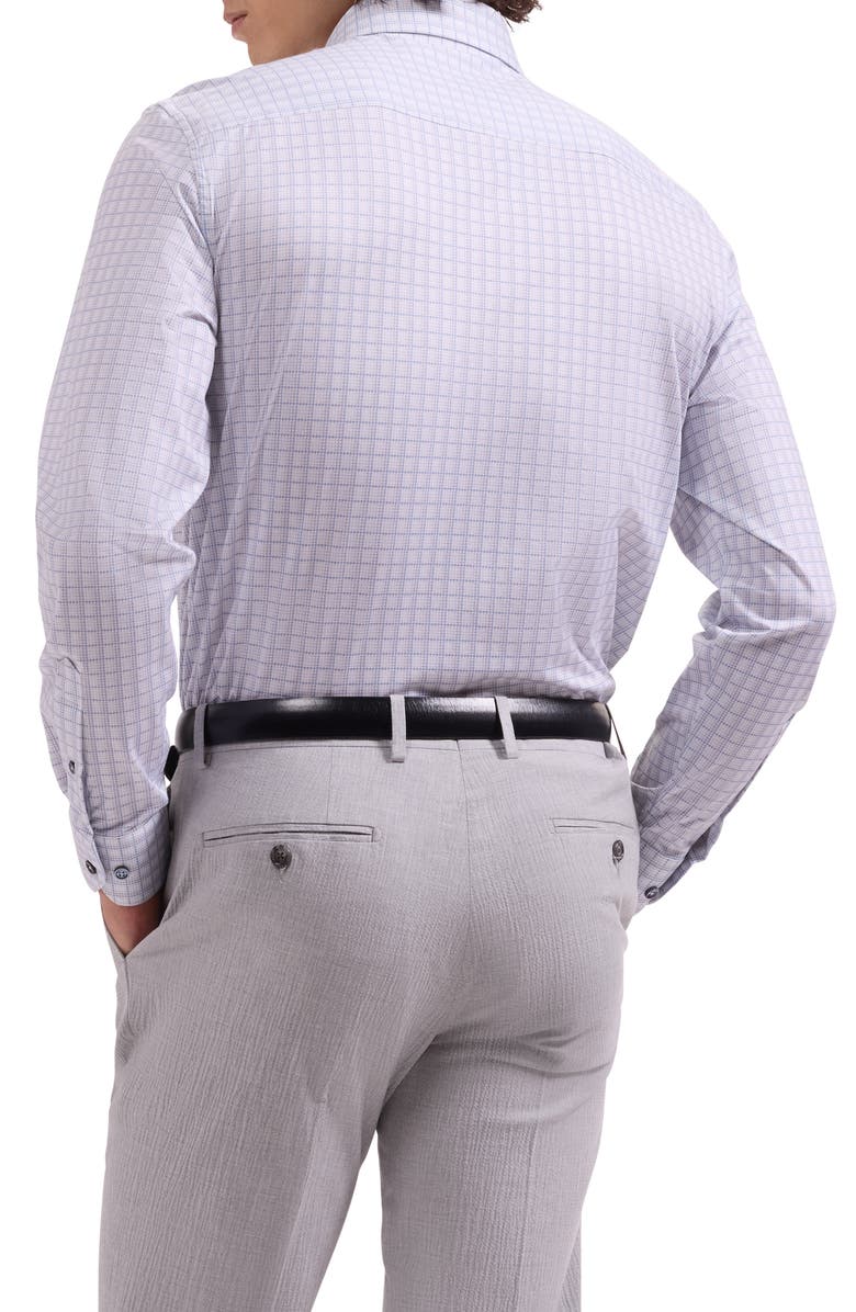 Bugatchi Brent OoohCotton<sup>®</sup> Houndstooth Check Button-Down Shirt, Alternate, color, Limestone