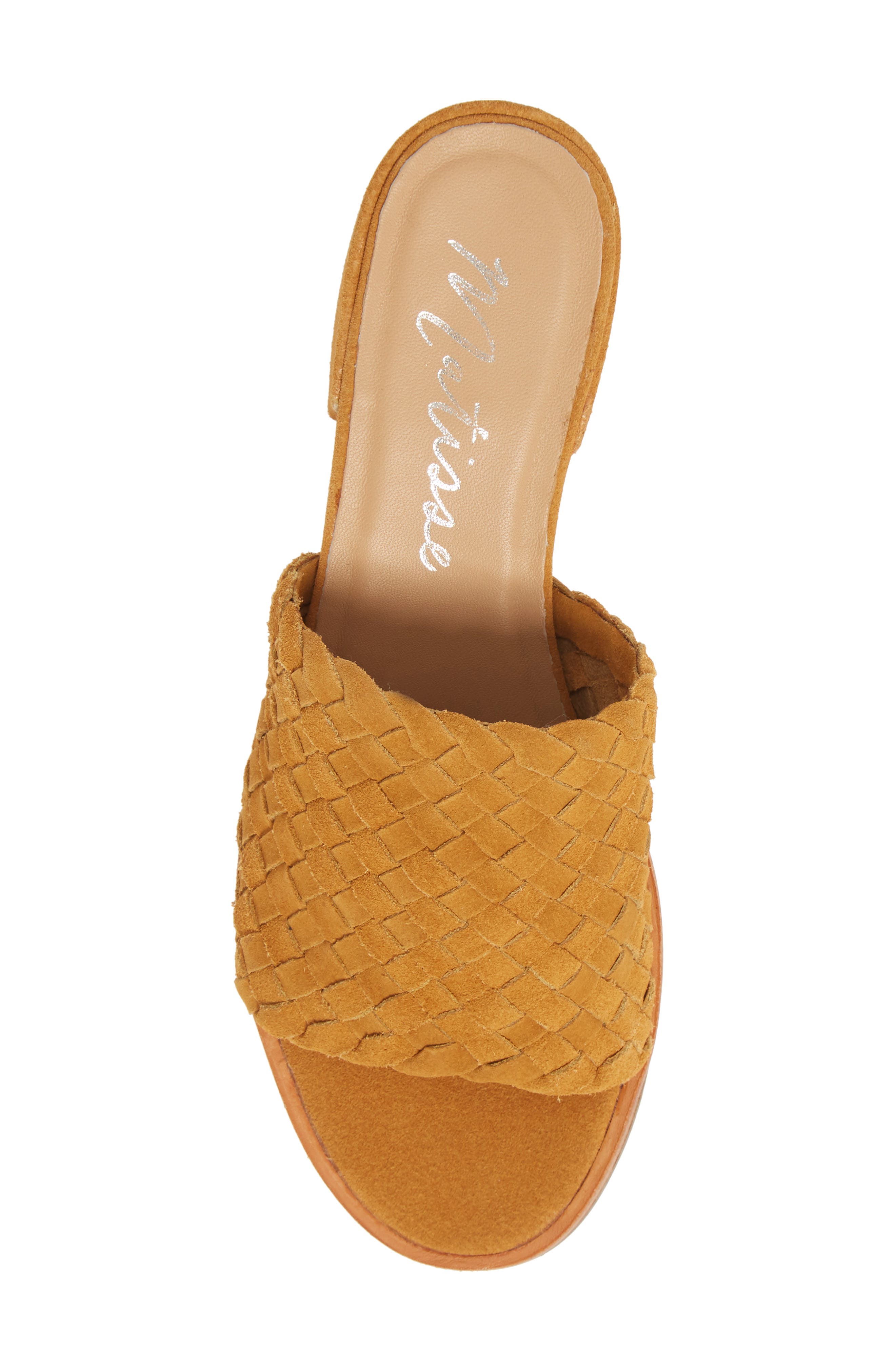 Andi Slide Sandal, Alternate, color, YELLOW SUEDE