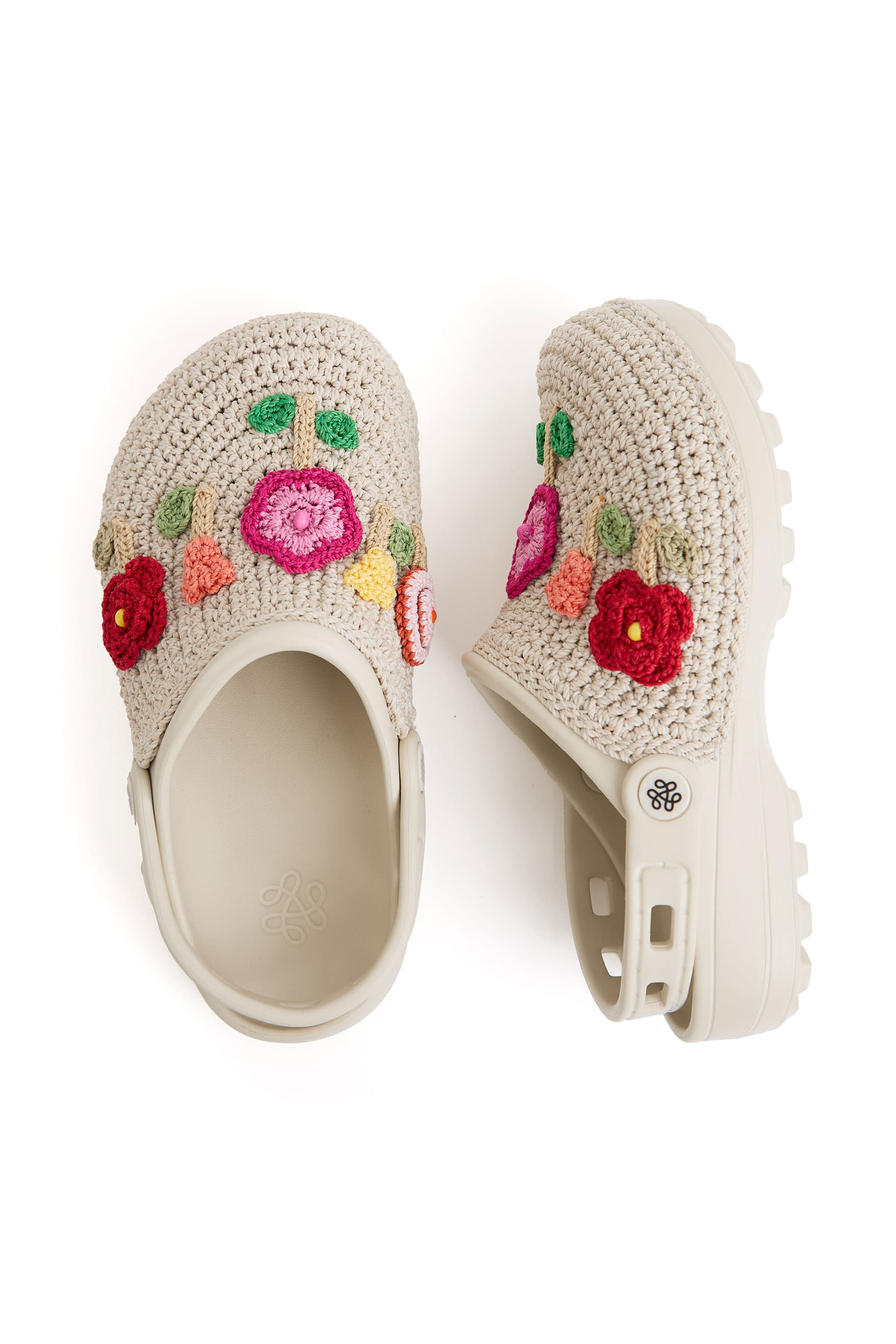 Bolo Eva Clog, Alternate, color, Flower Ecru