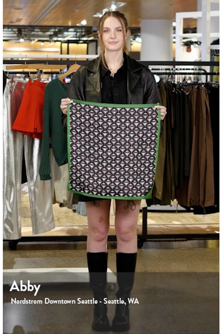 martini print silk bandana video