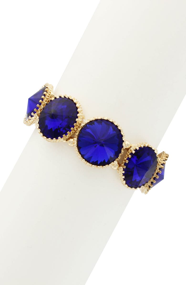 OLIVIA WELLES Ellen Stone Bracelet, Alternate, color, Gold / Sapphire