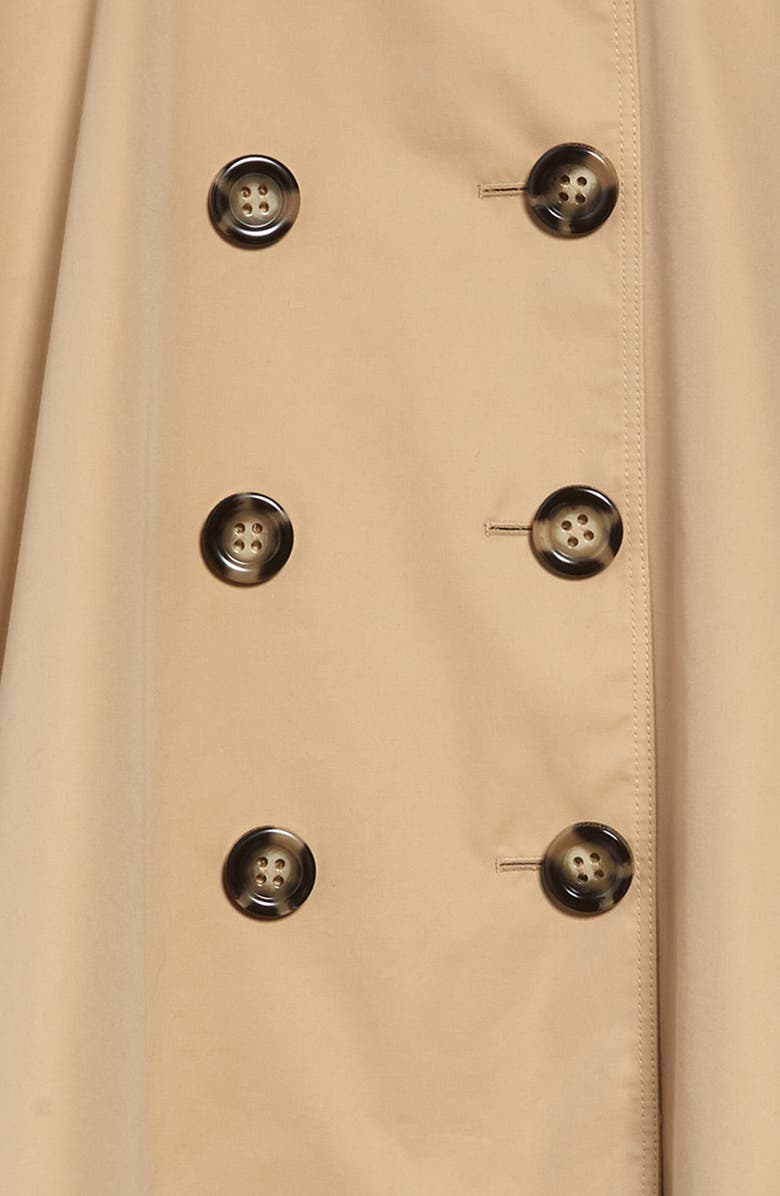 Burberry Leanne Trench Cape Coat, Alternate, color, 