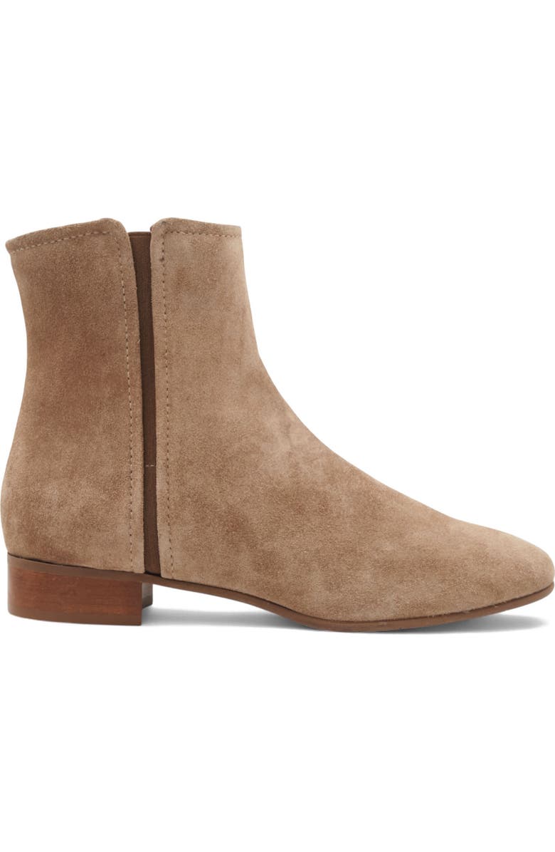 Aquatalia Sahara Weatherproof Bootie, Alternate, color, Champagne Suede