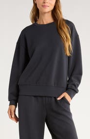 Zella Soft Luxe Boxy Crew Sweatshirt