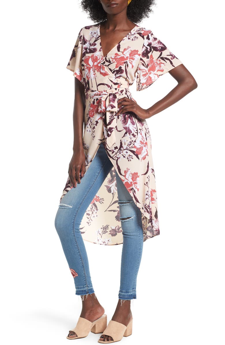 Leith High/Low Wrap Tunic, Main, color, 