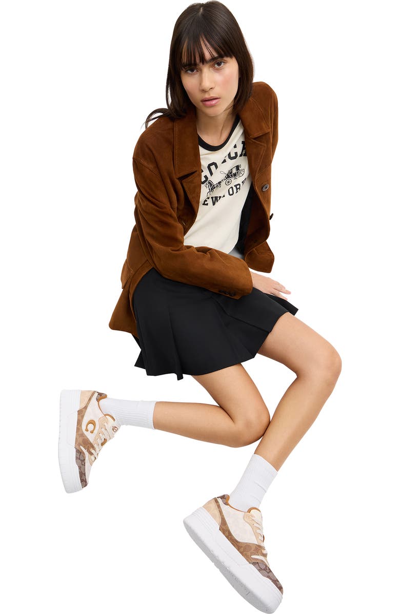 COACH Soho Platform Sneaker, Alternate, color, Brown Multi