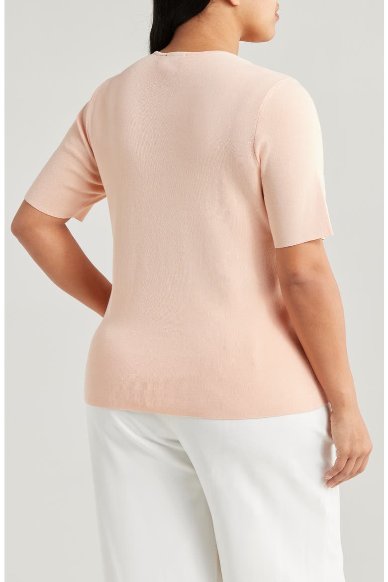 Short Sleeve Sweater, Alternate, color, PARFAIT
