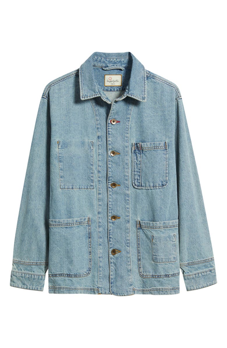 Imperfects Cunningham Denim Coat, Main, color, Blue Wash