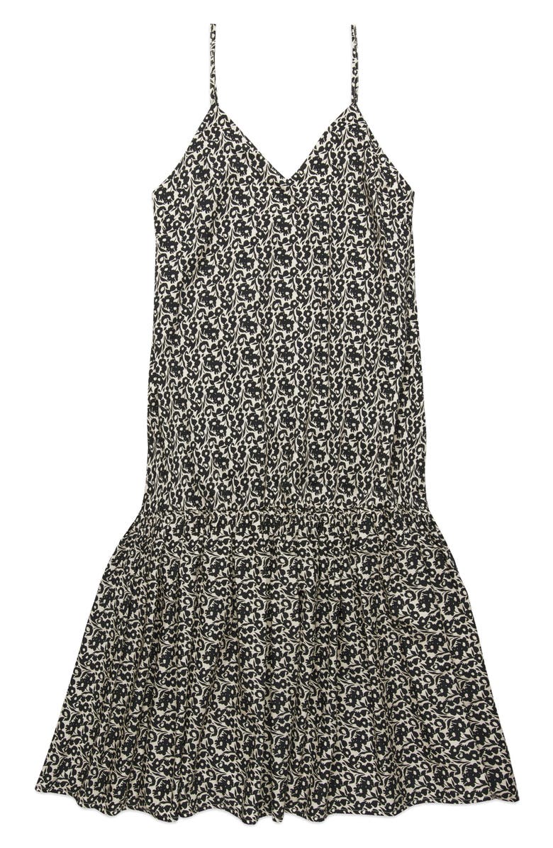 DELUC Bugio Maxi Sundress, Alternate, color, Black Flowers