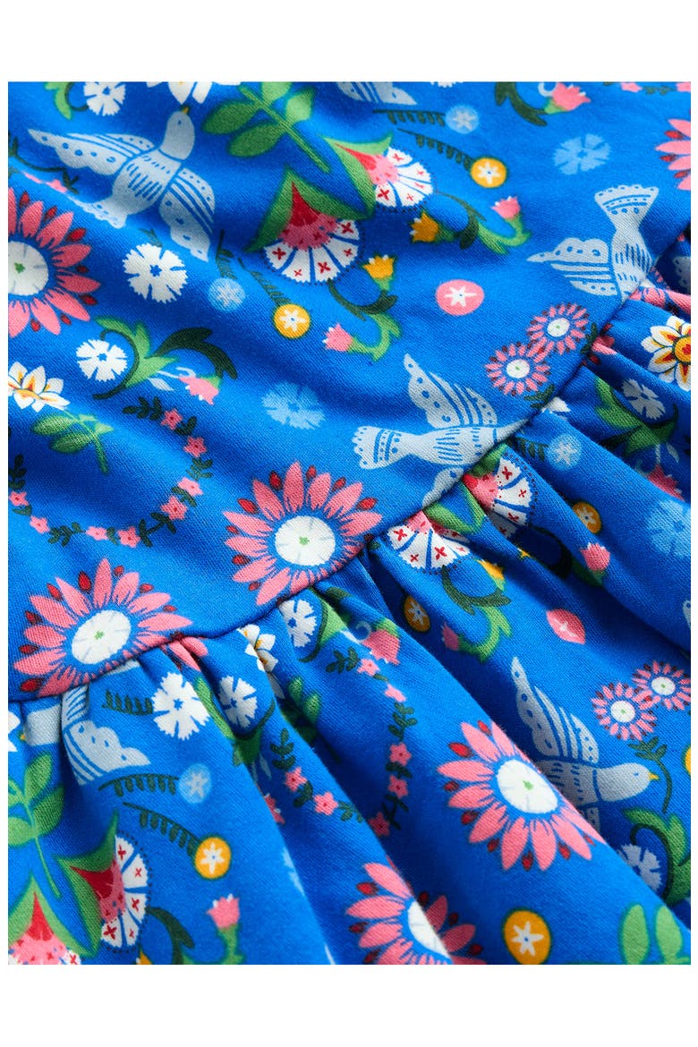 Kids' Twirly Cotton Jersey Dress, Alternate, color, BLUE FLORAL