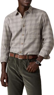 Faherty Timberline Brushed Twill Button Front Shirt