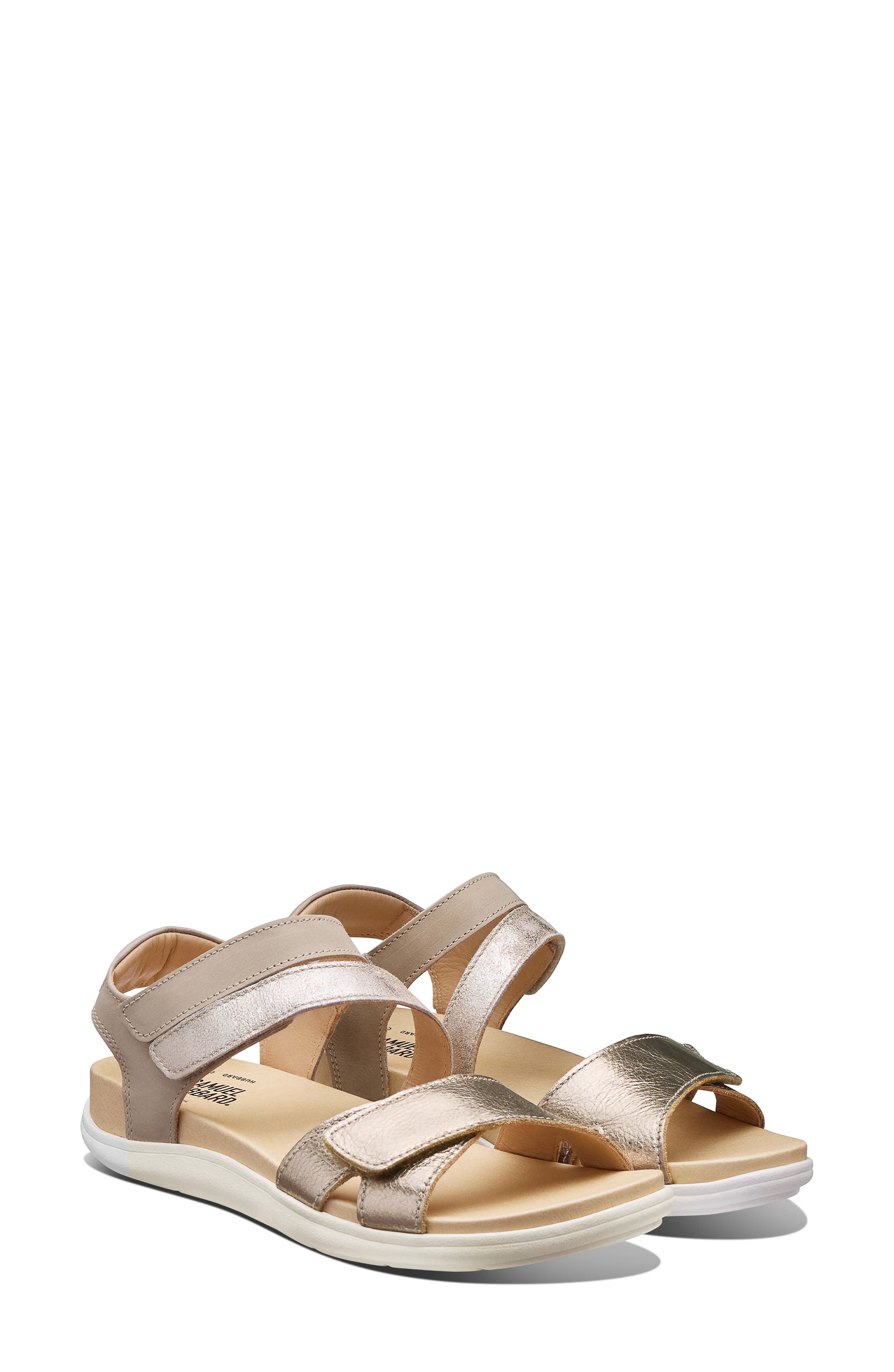 Capri Sandal, Alternate, color, TWO TONE BRONZE LEATHER