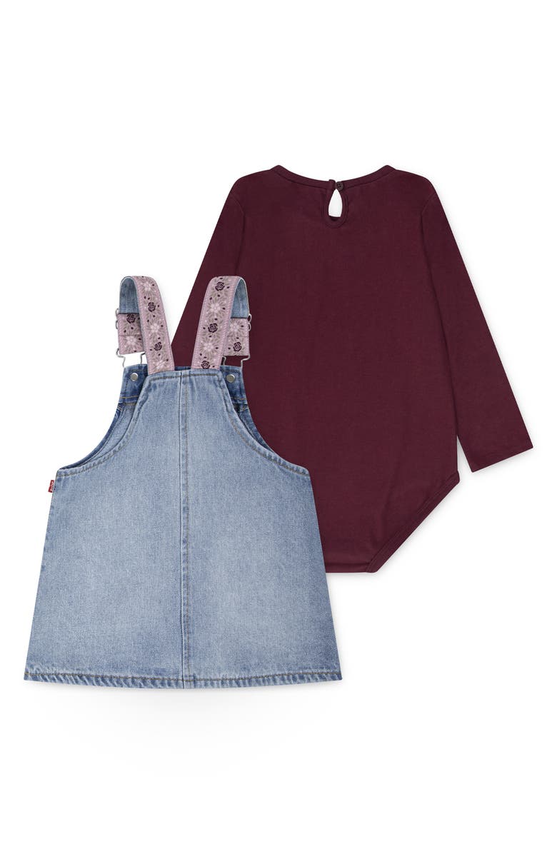 Levi's Western Denim Dress & Bodysuit Set, Alternate, color, Chocolate