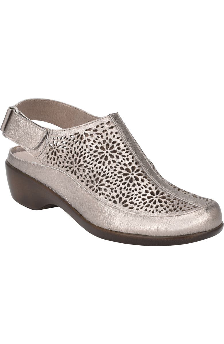 Easy Spirit Dawn Slingback Clog, Main, color, Latte Leather