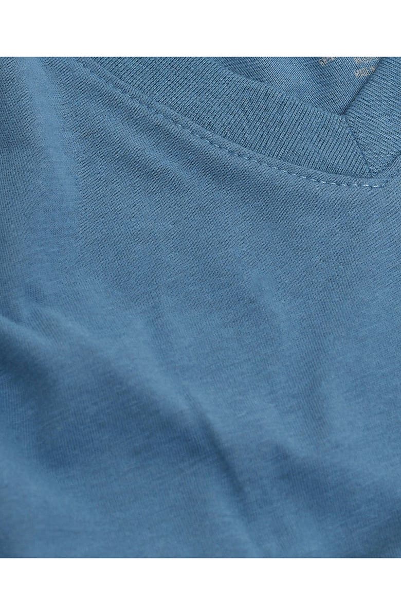 True Classic Short Sleeve V-Neck T-Shirt, Alternate, color, Indigo