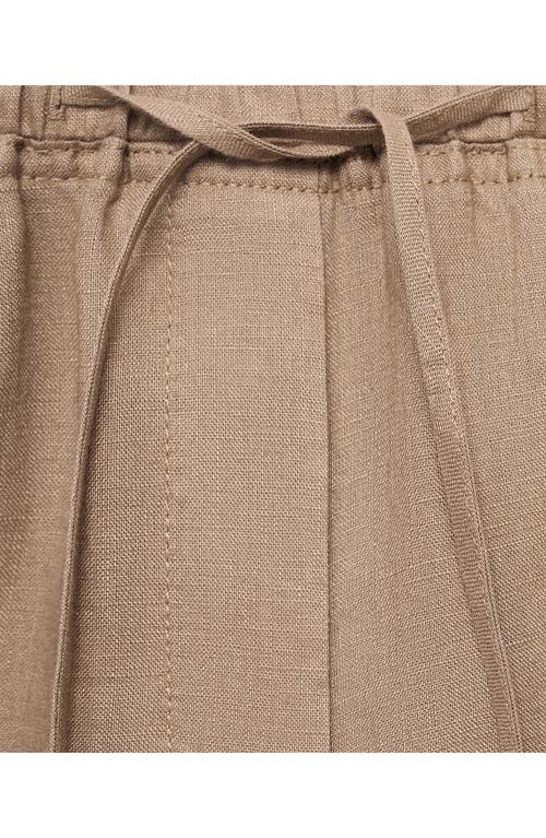 Mango Linen Drawstring Pants