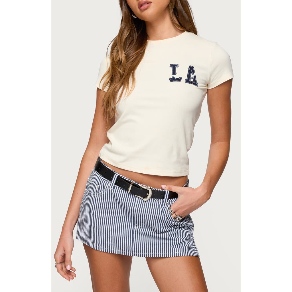 Edikted Cali Babe T-shirt In White