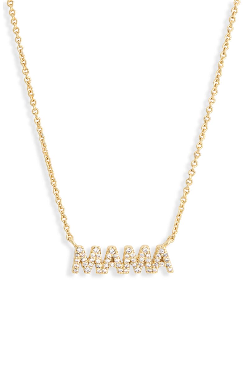 Sunshine Mama Pendant Necklace, Main, color, GOLD