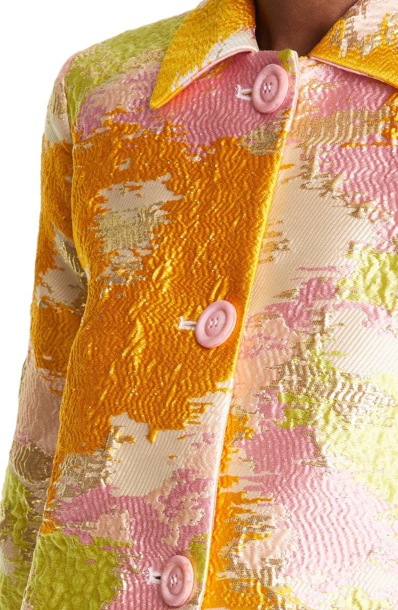 Stine Goya Kiana Distortion Organza Jacquard Jacket, Alternate, color,