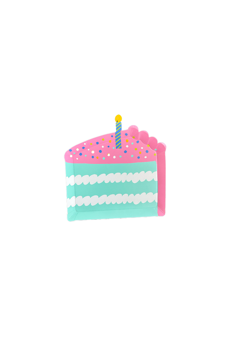 It's A Birthday Cake Slice Canape Plates, Main, color, Assorted Pre-Pack