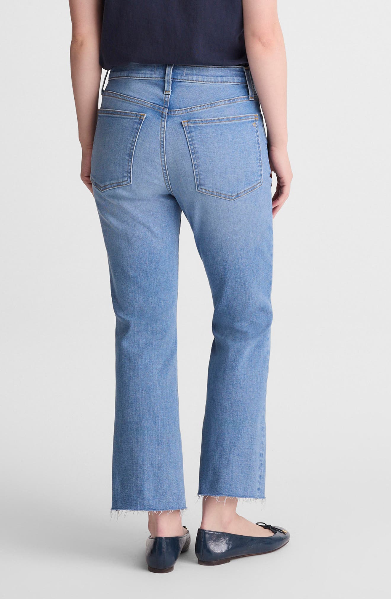 The Tall Raw Hem Crop Flare Jeans - image 2