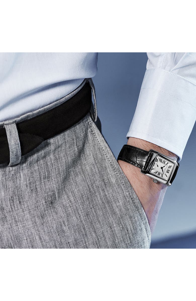 FREDERIQUE CONSTANT Classic Carree Bracelet Watch, 36mm, Alternate, color, Silver-Tone