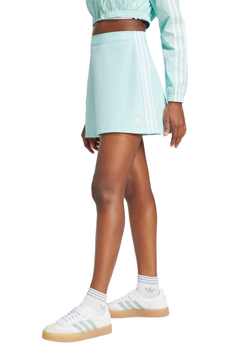 adidas Originals Adicolor 3-Stripes Miniskirt, Main, color, Semi Flash Aqua