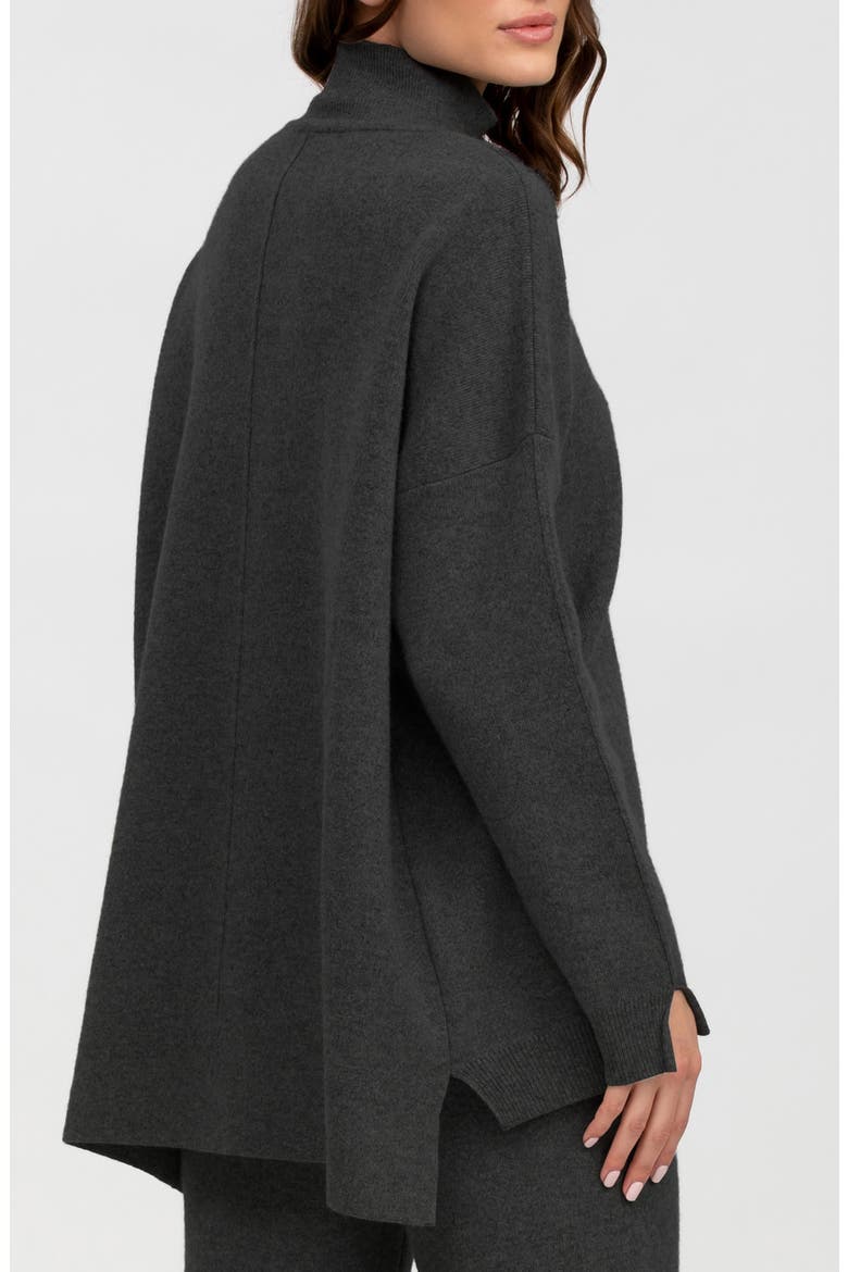 Meribel Maternity Turtleneck Sweater, Alternate, color, OXFORD