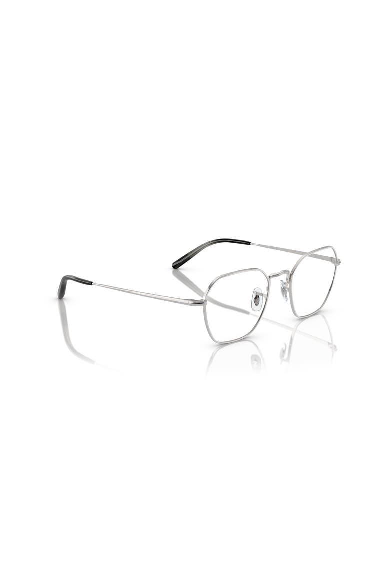 49mm Rectangle optical glasses, Alternate, color, Silver