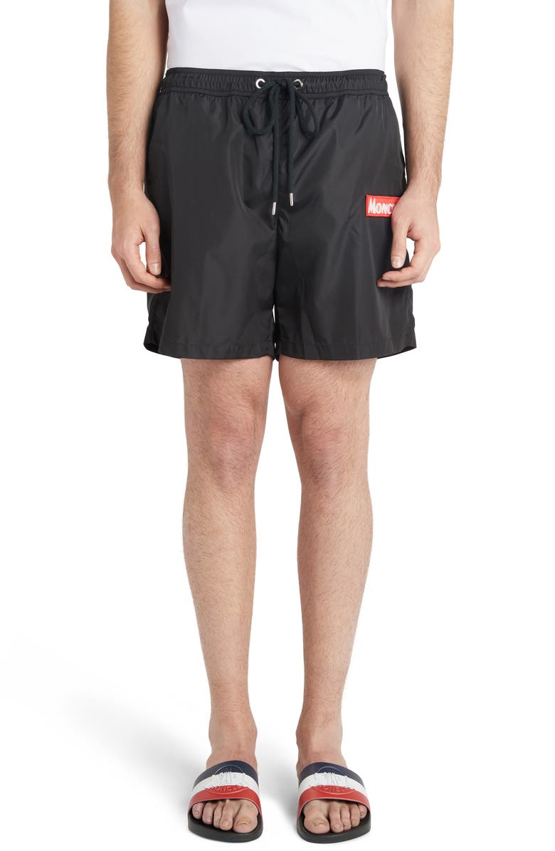 Moncler Nylon Swim Trunks, Main, color, 