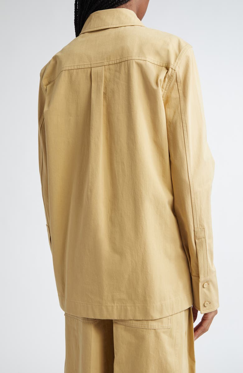 Jil Sander Boxy Button-Up Shirt, Alternate, color, 