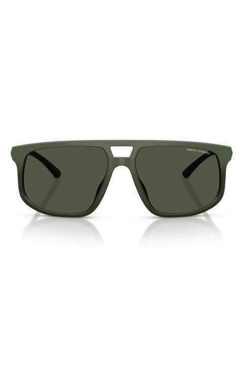 58mm Polarized Pilot Sunglasses