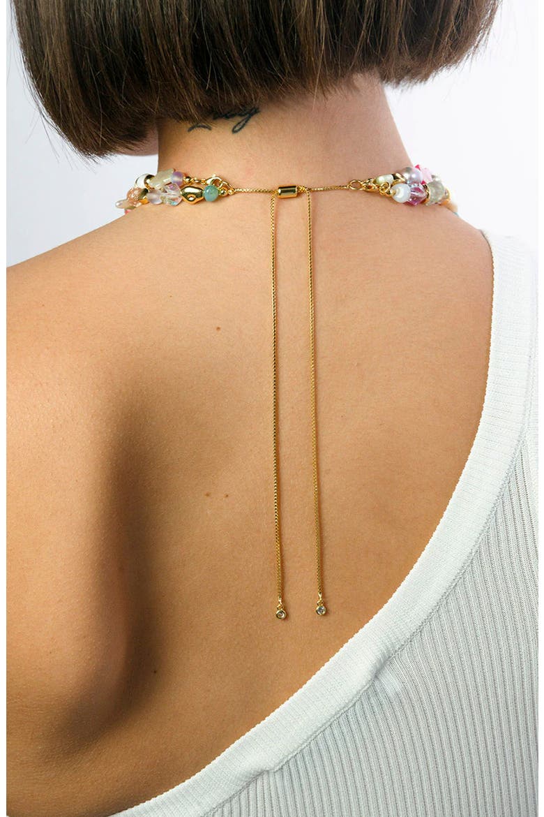 Freshwater Pearl & Crystal Choker, Alternate, color, PASTEL MULTI
